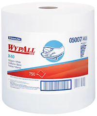 WIPES, WYPALL L40 DRC, WHITE, 750/CT MAIN