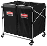 CART, RUBBERMAID, COLLAPSIBLE, X-CART, BLACK, 220 LB CAPACITY MAIN