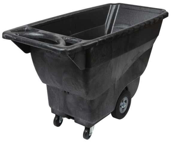 TILT TRUCK, RUBBERMAID, STRUCTURAL FOAM, BLACK, 850 LB CAPACITY LARGE