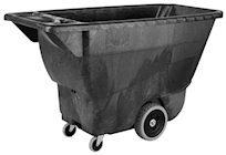 TILT TRUCK, RUBBERMAID, BLACK, 450 LB CAPACITY THUMBNAIL