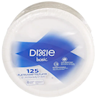 PLATES, PAPER, DIXIE, LIGHT-WEIGHT, WHITE, 8.5", 125/CT THUMBNAIL