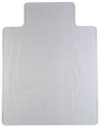 CHAIR MAT, MEDIUM PILE, STAPLES, CLEAR, 46" X 60" LARGE