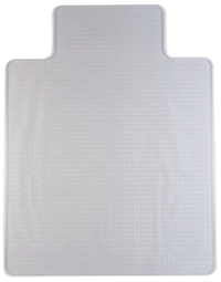 CHAIR MAT, MEDIUM PILE, STAPLES, CLEAR, 46" X 60" MAIN