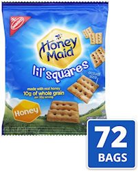 GRAHAM CRACKERS, HONEY MAID, 1.06 OZ., 72/CT LARGE