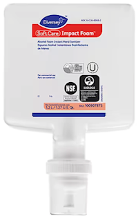 HAND SANITIZER, FOAMING, DIVERSEY SOFTCARE, 1.2 L, 6/CT MAIN