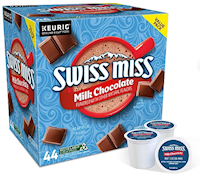 HOT CHOCOLATE, SWISS MISS, MILK CHOCOLATE, KEURIG K-CUP PODS, 44/CT MAIN