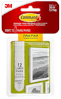 HANGING STRIPS, COMMAND, LARGE, WHITE, 16 LB CAPACITY, 12 PAIRS/CT THUMBNAIL