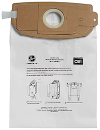 VACUUM BAGS, HOOVER HUSHTONE, BACKPACK, DISPOSABLE, 10/CT MAIN