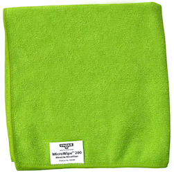 CLOTHS, MICROFIBER, UNGER, GREEN, 10/CT LARGE