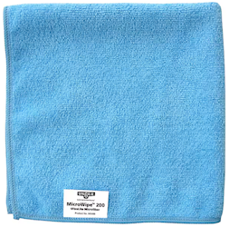 CLOTHS, MICROFIBER, UNGER, BLUE, 10/CT LARGE