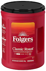 COFFEE, MEDIUM ROAST, FOLGERS CLASSIC ROAST, GROUND, 40.3 OZ LARGE
