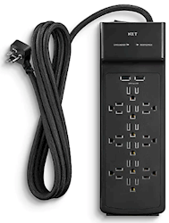 SURGE PROTECTOR, NXT, 12-OUTLET, 2 USB, 3900 JOULES, 8' LARGE