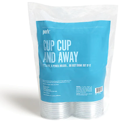CUPS, COLD, PERK, PLASTIC, CLEAR, 16 OZ., 500/CT LARGE