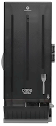FORK DISPENSER, DIXIE ULTRA, SMARTSTOCK, POLYPROPYLENE, MEDIUM-WEIGHT, BLACK, 120 FORK CAPACITY LARGE