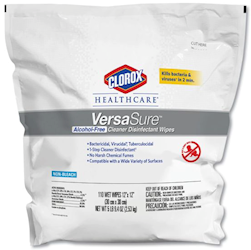 DISINFECTANT WIPES, REFILL, CLOROX HEALTHCARE VERSASURE, 110 WIPES/CT LARGE