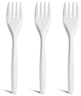 FORKS, PLASTIC, PERK, COMPOSTABLE, MEDIUM-WEIGHT, WHITE, 300/CT THUMBNAIL