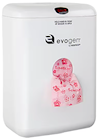 SANITARY NAPKIN DISPOSAL, AUTOMATIC WASTE RECEPTACLE, SENSOR, WHITE, EVOGEN, 2.85 GALLON THUMBNAIL