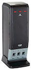 PLASTIC CUTLERY DISPENSER, DIXIE, TRI-TOWER, SERIES-T, BLACK THUMBNAIL