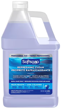 HAND SOAP, LIQUID, SOFTSOAP, REFILL, FRESH SCENT, 1 GALLON MAIN