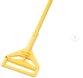 WET MOP HANDLE, O'DELL, VINYL COATED ALUMINUM, YELLOW, 60" LARGE