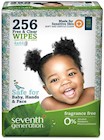 BABY WIPES, UNSCENTED, NATURAL, SEVENTH GENERATION, 256 WIPES/PK, 1/EA THUMBNAIL