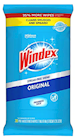 GLASS CLEANER, WIPES, WINDEX, ORIGINAL, 38/PK, 12/CT THUMBNAIL