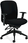 OFFICE CHAIR, URBAN FABRIC, HEAVY DUTY, MEDIUM BACK, MULTI - TILTER, GRANITE ROCK THUMBNAIL