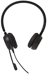 HEADSET, NOISE-CANCELING, STEREO, USB, OVER-THE-HEAD, BLACK LARGE