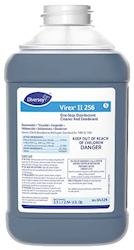 Disinfectant Cleaner & Deodorizer Refill, Diversey Virex II 256, 2.5 Liters, 2/Ct LARGE