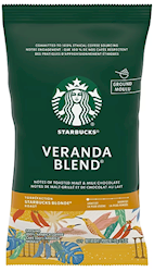 COFFEE, STARBUCKS VERANDA BLEND GROUND COFFEE, BLONDE ROAST, 2.5 OZ., 18/CS LARGE