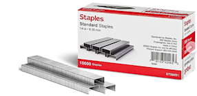 STANDARD STAPLES, TRU RED™, 1/4" LEG LENGTH, 5000 STAPLES/BOX, 2/PACK (TR58091) THUMBNAIL