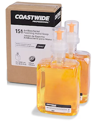 ANTIBACTERIAL FOAMING HAND SOAP, CITRUS, J-SERIES, COASTWIDE PROFESSIONAL, 1200mL, 2/CS LARGE