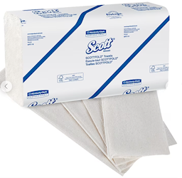 PAPER TOWELS, MULTIFOLD, SCOTT, RECYCLED, 1-PLY, 175 SHEETS/PK, 25 PACKS/CT LARGE