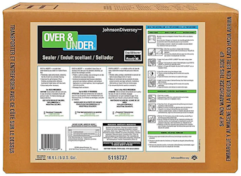 FLOOR SEALER, OVER & UNDER, UNSCENTED, JOHNSON DIVERSEY, 640 OZ. LARGE