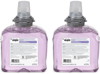 HAND SOAP, FOAMING, REFILL, GOJO TFX, WITH SKIN CONDITIONERS, CRANBERRY SCENT, 1200 ML, 2/CT LARGE