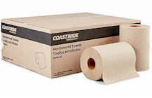 Paper Towels, Hardwound, Natural, 1-Ply, 350 feet/roll, 12/ct THUMBNAIL