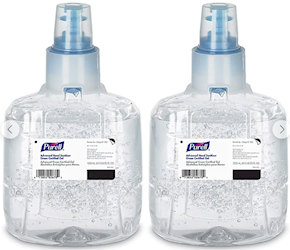 HAND SANITIZER, REFILL, PURELL ADVANCED, INSTANT GEL, FRAGRANCE FREE, 1200 ML, 2/CT LARGE