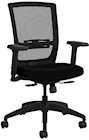 OFFICE CHAIR, ALLSTEEL QUIP, ERGONOMIC, MESH, SWIVEL, 300 LBS CAPACITY, BLACK (STNOBLK) THUMBNAIL