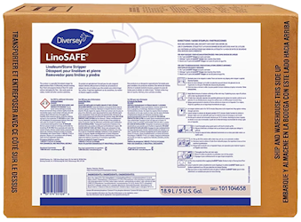 Stripper, Diversey, LinoSAFE, for Linoleum & Stone, 5 Gallons LARGE