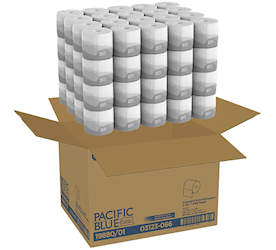 Toilet Tissue, 2-Ply, White, 80/Ct LARGE