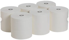 PAPER TOWEL, 8" HIGH-CAPACITY RECYCLED PAPER, 1-PLY, WHITE 1150'/ROLL, 6 ROLLS/CARTON THUMBNAIL