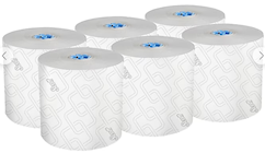 PAPER TOWELS, HARDWOUND, KIMBERLY-CLARK, WITH CORE PLUGS, 1-PLY, 6/CT THUMBNAIL