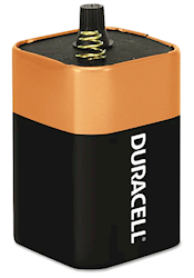 BATTERY, 6 VOLT, DURACELL, ALKALINE, 1/EA LARGE