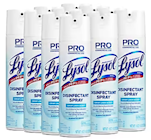 Disinfectant, Spray, Crisp Linen Scent, Lysol, Aerosol, 19 Oz., 12/Ct THUMBNAIL