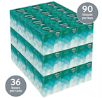 FACIAL TISSUES, KLEENEX, 2-PLY, CUBE, 90 SHEETS/BX, 36 BOXES/CT THUMBNAIL