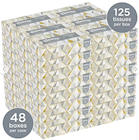 FACIAL TISSUES, FLAT BOX, KLEENEX, 2-PLY, WHITE, 125 SHEETS/BX, 48 BOXES/CT THUMBNAIL