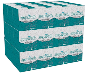 FACIAL TISSUES, CUBE, ANGEL SOFT, 2-PLY, 96 SHEETS/BX, 36 BOXES/CT LARGE
