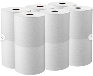 Hardwound Towels, Kleenex®, 1-Ply, 12/Ct, 8" x 425', White, 8" x 425' LARGE