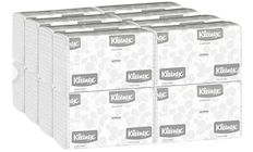 PAPER TOWELS, C-FOLD, 1-PLY, WHITE, KLEENEX, 150 SHEETS/PK, 16 PACKS/CT THUMBNAIL