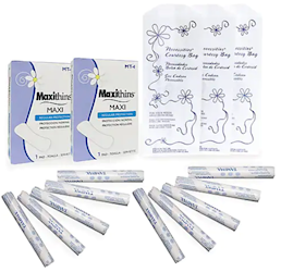 MENSTRUAL CARE VENDING REFILL KIT, 180 PIECES LARGE